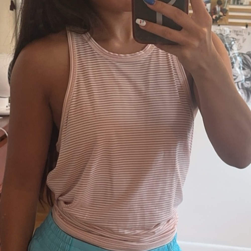 GAP GapFit Pink Tank Top Workout Open Back Small